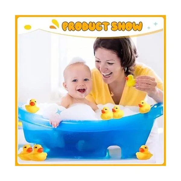 200 piezas de mini patos de goma a granel amarillo pequeño_4