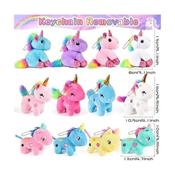 12 piezas de mini peluche de unicornio de peluche_5