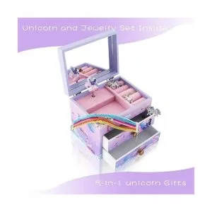 Agitation Joyero musical de madera de unicornioprincesa_2