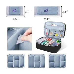 Sewing Supplies Organizer Bag DoubleLayer Sewing Box_4