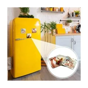 Flutesan 3 imanes cuadrados de sublimación en blanco de 3_4