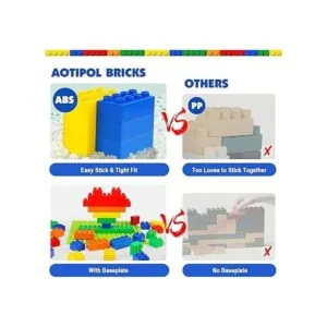 Bloques de construcción para niños pequeños que incluyen_3