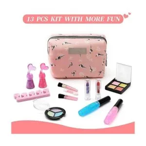 Kit de maquillaje para niñas con bolsa de cosméticos_2