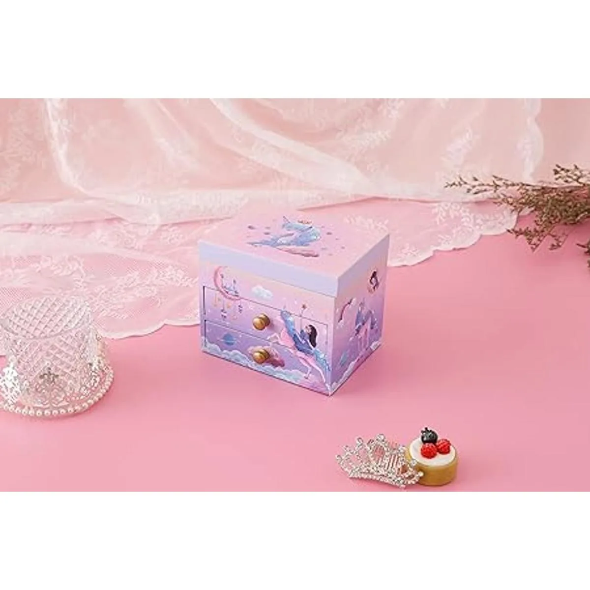 Agitation Joyero musical de madera de unicornioprincesa_6