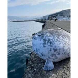 Almohada de felpa de sello grande de 23.7 pulgadas_3