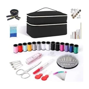 Sewing Supplies Organizer Bag DoubleLayer Sewing Box_2