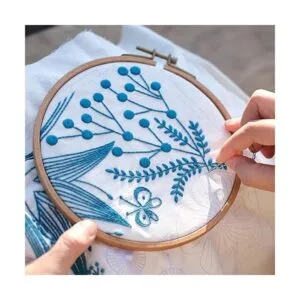 SmartFeather Kit de bordado de flores bolsa de mano kit_2