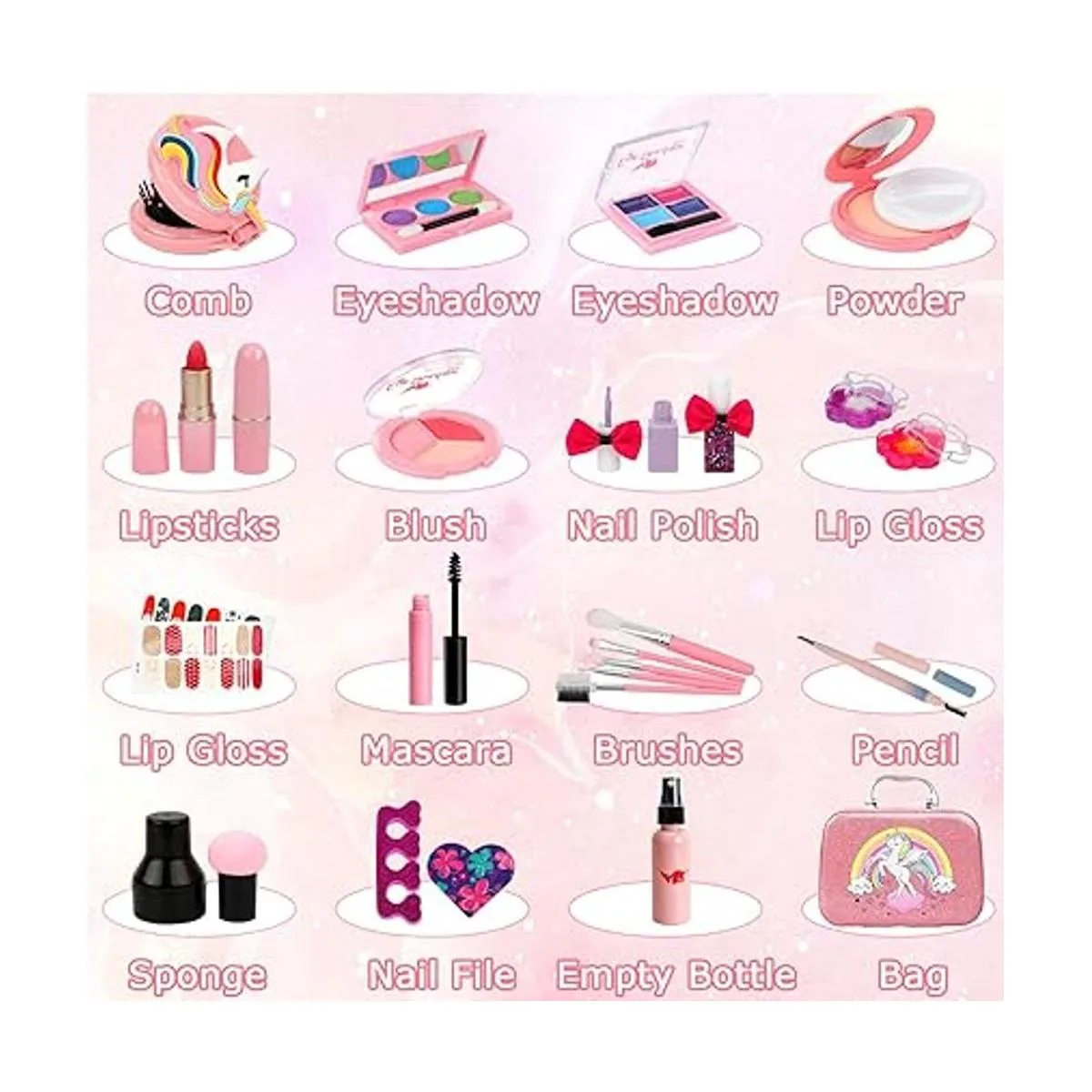 Kit de maquillaje para niños juguete de maquillaje_3