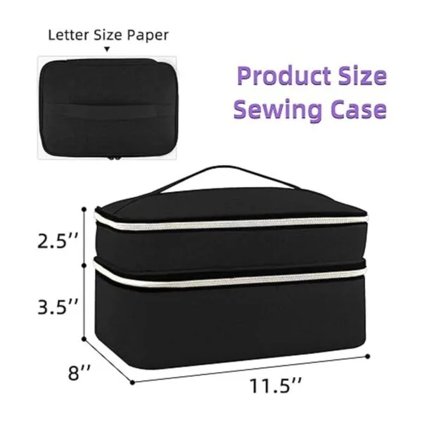 Sewing Supplies Organizer Bag DoubleLayer Sewing Box_7