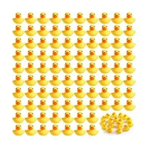 200 piezas de mini patos de goma a granel amarillo pequeño_1
