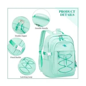 MIRLEWAIY Paillette Mochila escolar para adolescentes y_5