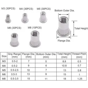 Speder Kit de herramientas de tuercas remachadas kit de_6