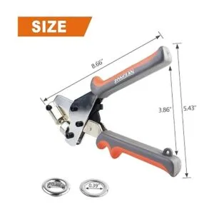 ZONGLAN Kit de herramientas con ojales alicates y ojales_3