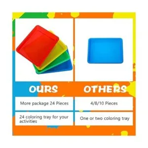 Jetec Bandeja de plástico para actividades infantiles_5