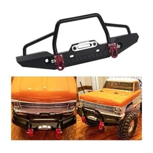 Vgoohobby Parachoques delantero de aluminio con faros LED_2