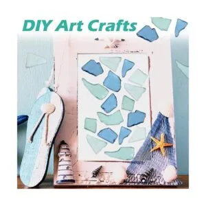 Cristal de mar de cobalto a granel piezas de vidrio de_7