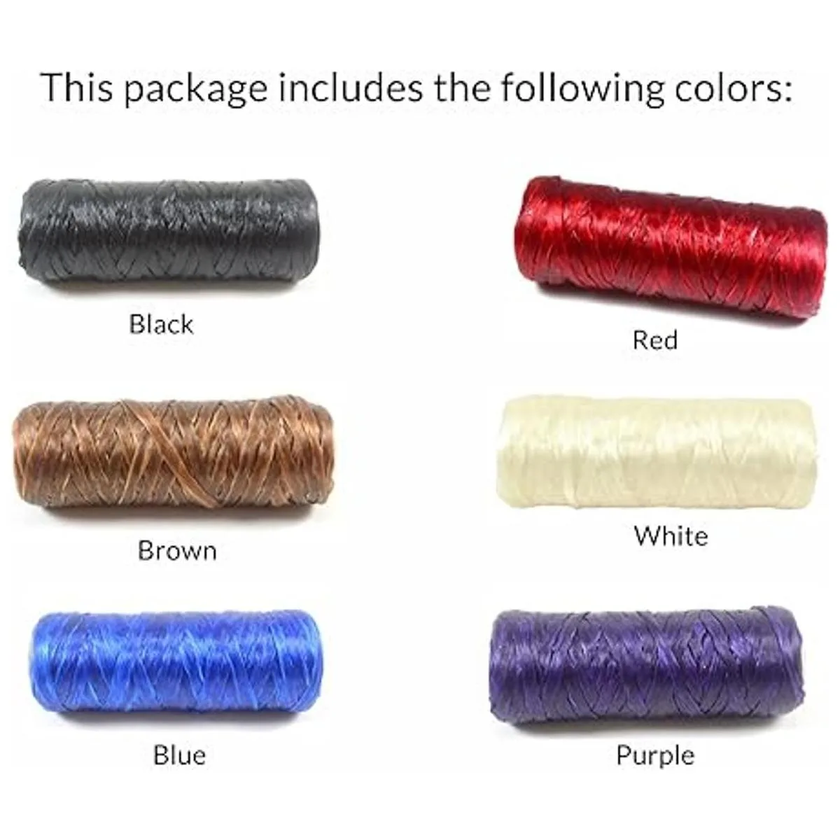 Kulay Bobbin Hilo de polietileno plano encerado con hilo_2