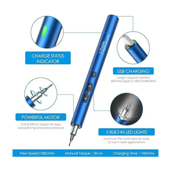 AMIR Electric Screwdriver for PC Building 28 IN 1 Small_3