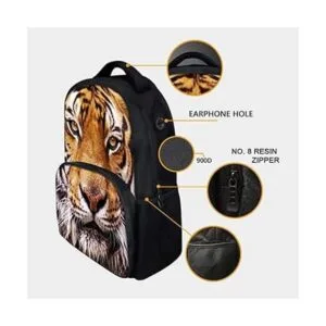 Animal School Bag Leopard School College Backpack_5