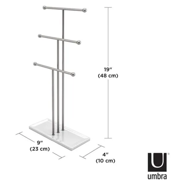 Umbra Trigem Organizador de joyería de mesa con niveles_2