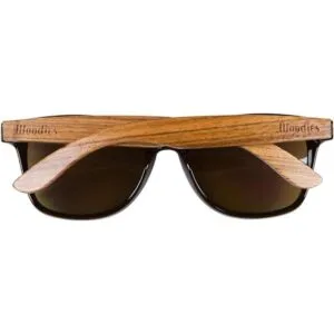 WOODIES Lentes de sol polarizados de madera de cebra para_4