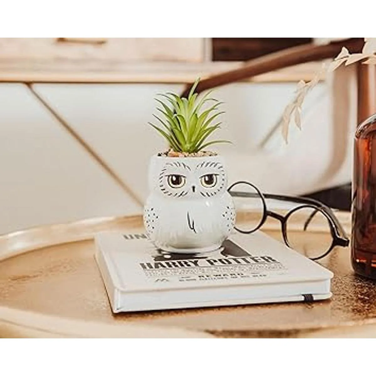 Harry Potter Hedwig Mini maceta de cerámica de 3 pulgadas_5