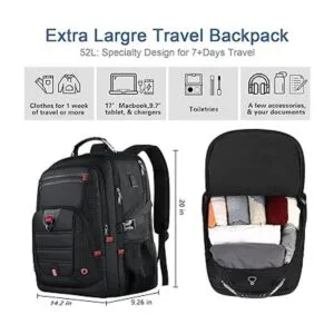 ZMGKISS Mochila de viaje para laptop mochila grande de_4