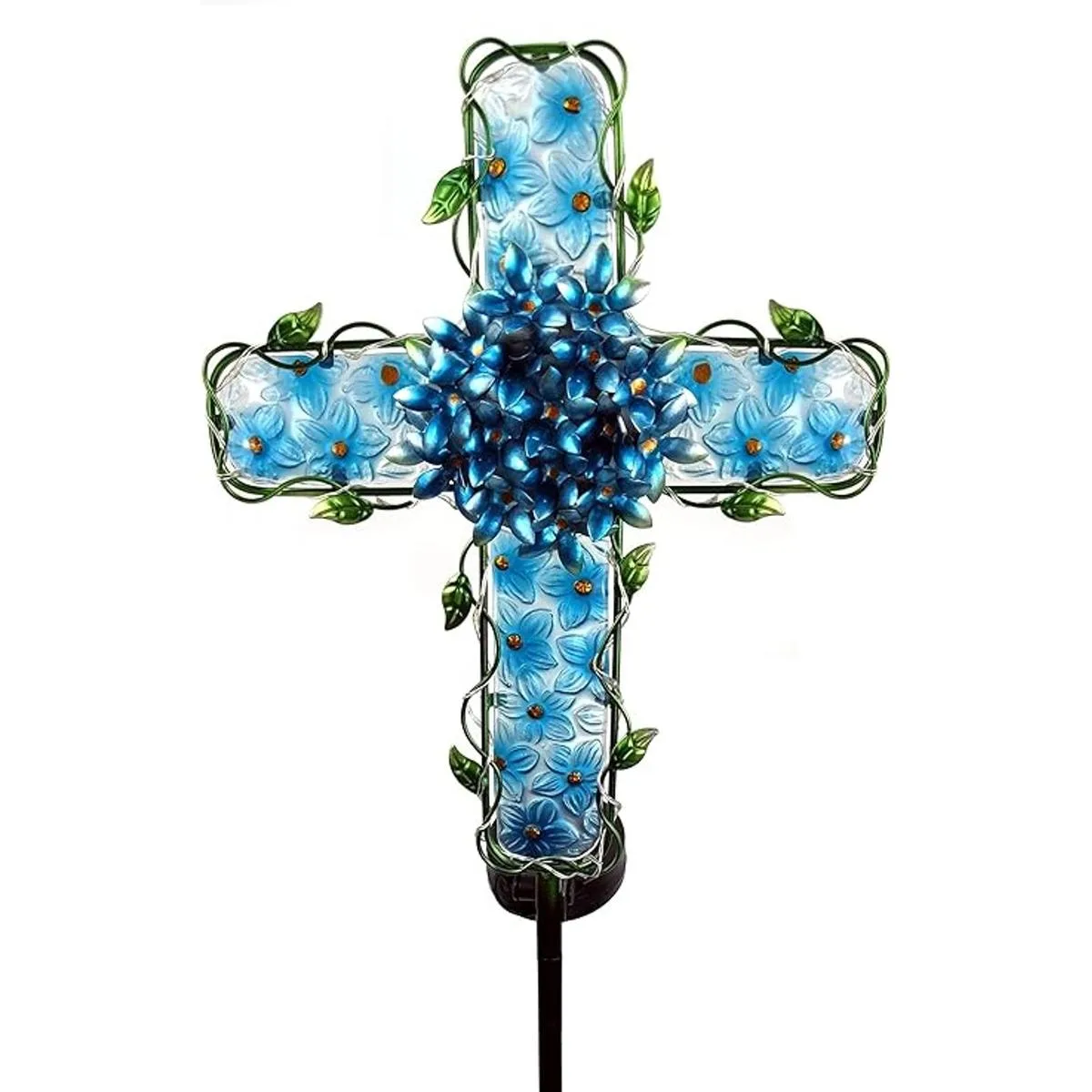 COOZZYHOUR Luces solares de jardín cruzadas decorativas_1