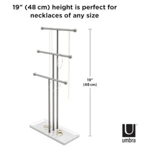 Umbra Trigem Organizador de joyería de mesa con niveles_5