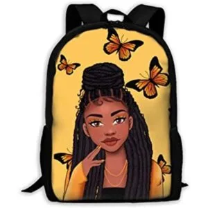Grils Mochila para la escuela mochila afroamericana_1