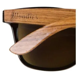 WOODIES Lentes de sol polarizados de madera de cebra para_5