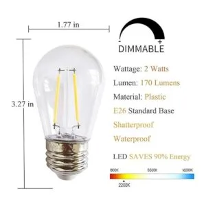 Rolay Guirnalda de bombillas de colores S14 bombillas_2
