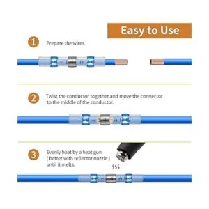 350 conectores de alambre de sellado de soldadura kit de_3