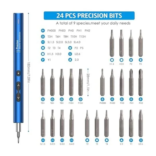 AMIR Electric Screwdriver for PC Building 28 IN 1 Small_2