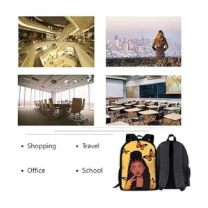 Grils Mochila para la escuela mochila afroamericana_4