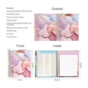 Ospelelf Portapapapeles con bloc de notas forrado_2