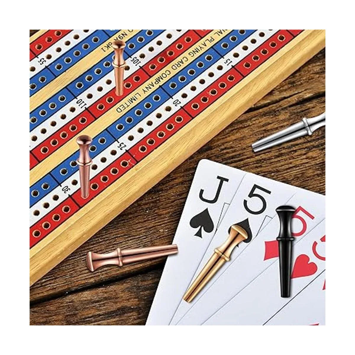 96 clavijas de metal para cribbage para tablero de_6