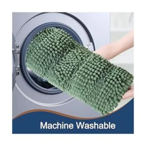 Juego de alfombras de baño antideslizantes de chenilla_6