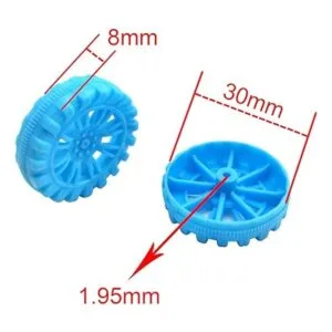 EUDAX 300 piezas de 1.181 in x 0.315 in rollo de plástico_2