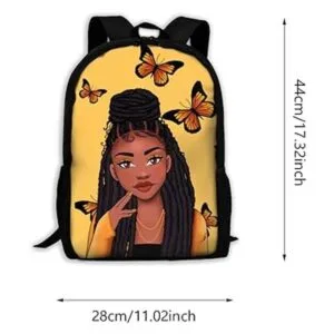 Grils Mochila para la escuela mochila afroamericana_3