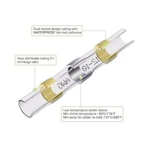 350 conectores de alambre de sellado de soldadura kit de_4