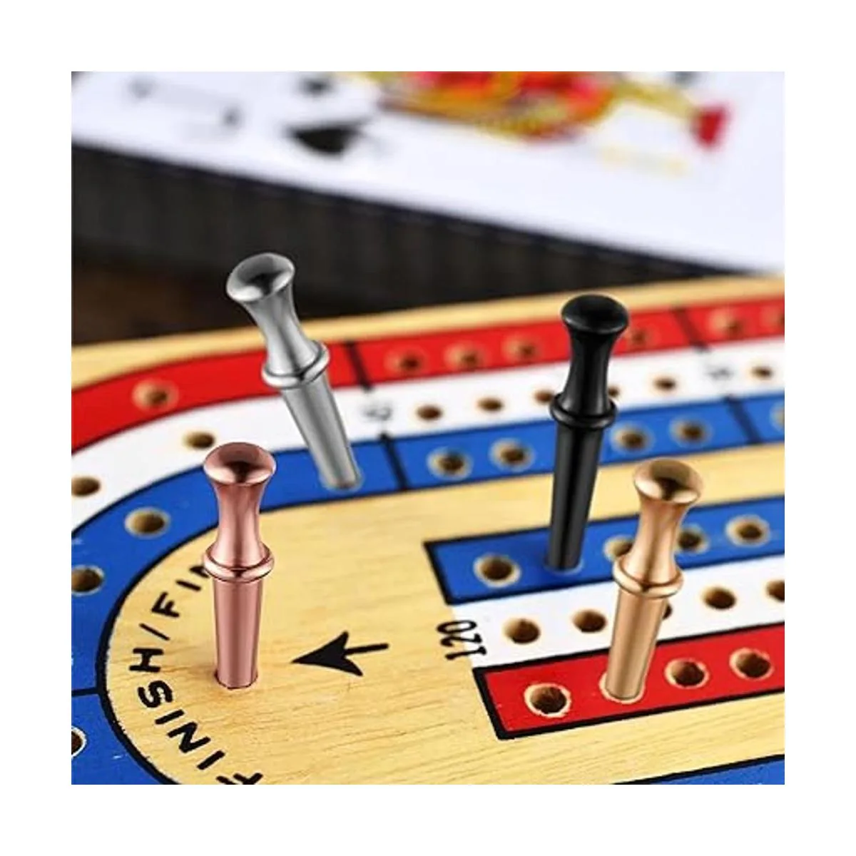 96 clavijas de metal para cribbage para tablero de_5