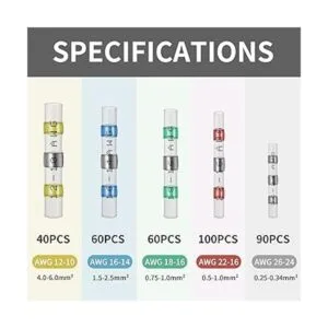 350 conectores de alambre de sellado de soldadura kit de_2