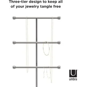 Umbra Trigem Organizador de joyería de mesa con niveles_3