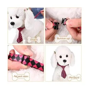 50 corbatas ajustables para el cuello del perro 50 tipos_7