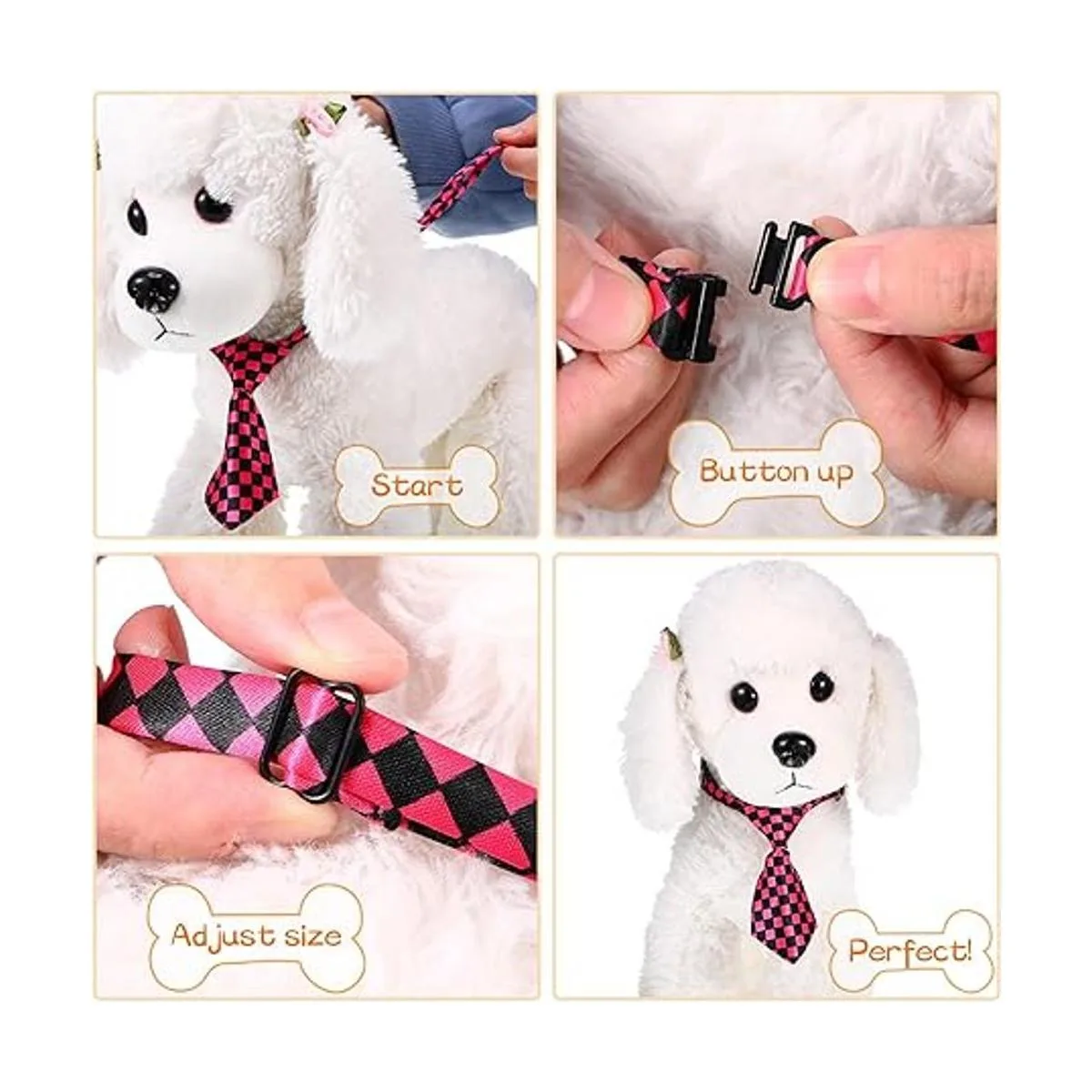 50 corbatas ajustables para el cuello del perro 50 tipos_7