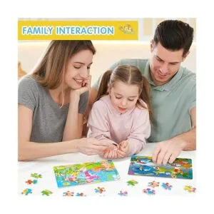 Paquete de 18 rompecabezas de madera para niños mayores de_7