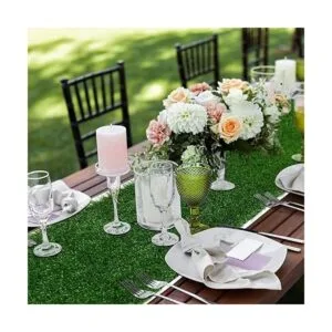 XLX TURF Camino de mesa de césped de 12 x 60 pulgadas_2