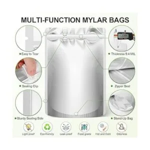 100 bolsas de Mylar con absorbentes de oxígeno de 400 cc_4