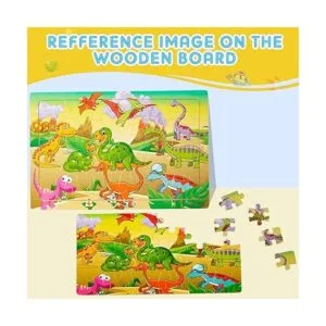 Paquete de 18 rompecabezas de madera para niños mayores de_4